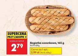 Biedronka Bagietka czosnkowa 165 g Biedronka oferta