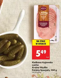 Biedronka Kiełbasa Kujawska sucha Kraina Wędlin Polskie Specjały, 100 g oferta