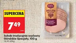 Biedronka Schab tradycyjnie wędzony Góralskie Specjały, 100 g oferta
