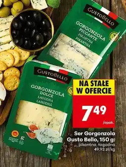 Biedronka Ser Gorgonzola Gusto Bello 150g pikantna oferta