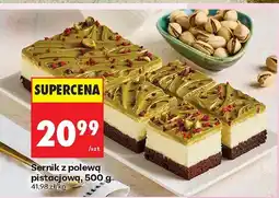 Biedronka Sernik z polewą pistacjową 500g Biedronka oferta