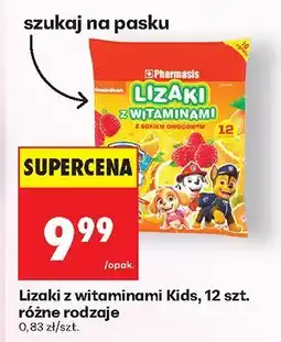 Biedronka Lizaki z witaminami Kids 12 szt. Pharmasis oferta