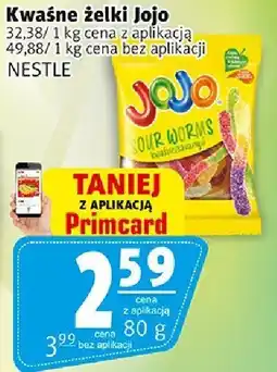 Prim Market Kwaśne żelki Jojo 80 g Nestle oferta