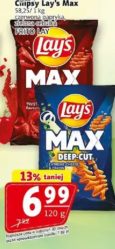 Prim Market Chipsy Lay's Max 120g Frito Lay oferta