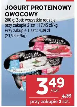 Stokrotka Jogurt proteinowy owocowy Zott oferta