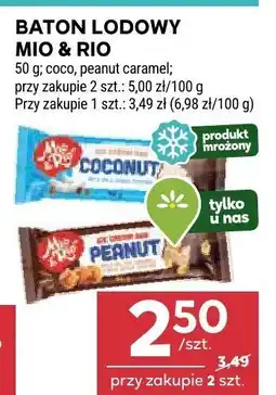 Stokrotka Baton lodowy Mio & Rio coco, peanut caramel 50g oferta