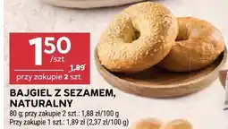 Stokrotka Bajgiel z sezamem, naturalny 80g Stokrotka oferta