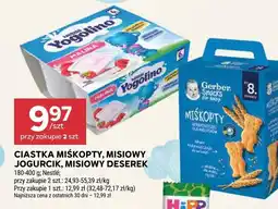 Stokrotka Ciastka Miśkopty, Misiowy Jogurcik, Misiowy Deserek 180-400 g Nestlé oferta