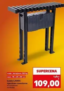 Kaufland Ławka ogrodowo cmentarna laura oferta