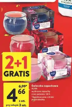 Intermarche Świeca w szkle delicate blossom Aura Fragrances Candles oferta