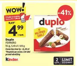 Intermarche Batoniki Kinder Duplo oferta