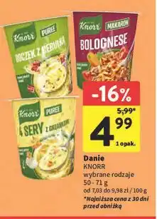 Intermarche Puree boczek z cebulką Knorr oferta