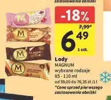 Intermarche Lód gold caramel billionaire Algida Magnum Double oferta