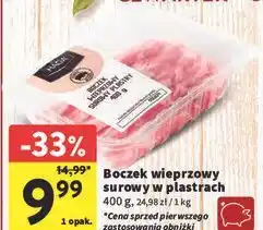 Intermarche Boczek wieprzowy plastry Haga oferta