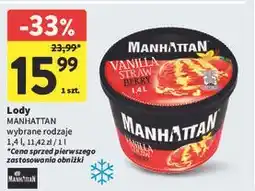 Intermarche Lody strawberry & vanilla Manhattan (Nestle) oferta