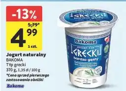 Intermarche Jogurt naturalny Bakoma Grecki oferta