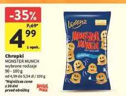 Intermarche Chrupki original Lorenz Monster Munch oferta