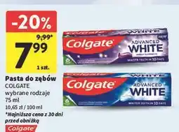 Intermarche Pasta do zębów purple Colgate Advanced White oferta