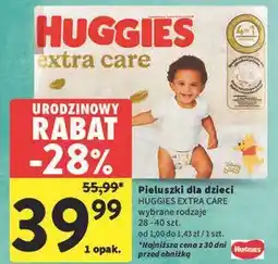 Intermarche Pieluchy 4 Huggies Extra Care oferta
