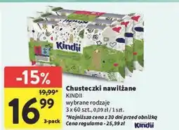 Intermarche Chusteczki wilgotne natural balance Cleanic Kindii oferta