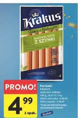 Intermarche Parówki z kurczaka dobre natury Krakus Animex oferta