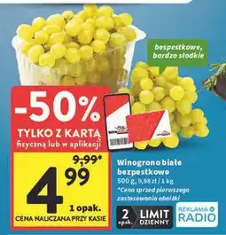 Intermarche Winogrona białe bezpestkowe oferta
