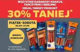 Netto Wszystkie kabanosy krakus, tarczyński i berlinki oferta
