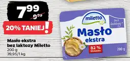 Netto Masło ekstra bez laktozy Miletto oferta