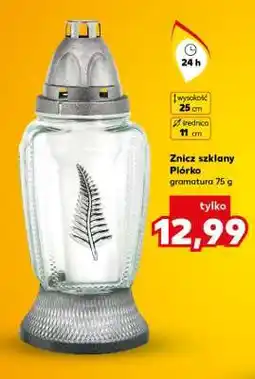 Kaufland Znicz szklany Piórko oferta