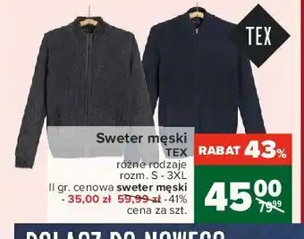 Carrefour Sweter męski 1 SZT oferta