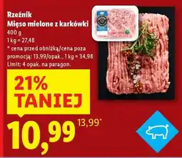 Lidl RZEŹNIK Mięso mielone z karkówki oferta