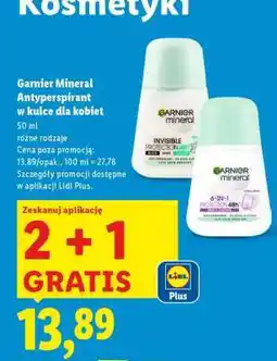 Lidl GARNIER MINERAL Antyperspirant oferta