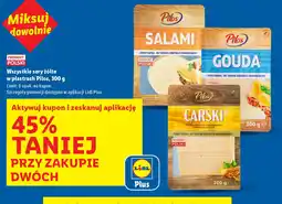 Lidl Sery żółte w plastrach Pilos oferta