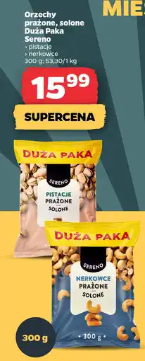 Netto Orzechy prażone, solone Duża Paka Sereno oferta