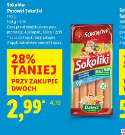 Lidl Parówki Sokoliki oferta