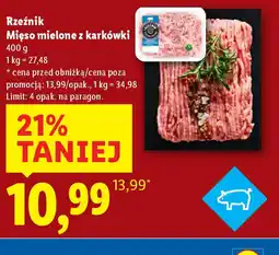 Lidl Mięso mielone z karkówki oferta