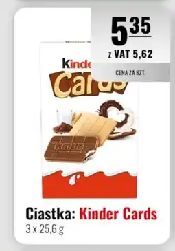 Eurocash Ciastka: Kinder Cards oferta