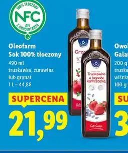 Lidl Oleofarm Sok 100% tłoczony oferta