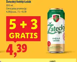 Lidl Zatecký Světlý Ležák oferta