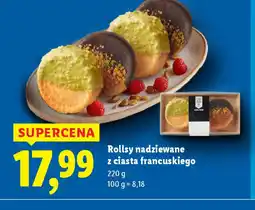 Lidl Rollsy nadziewane z ciasta francuskiego oferta