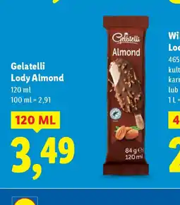 Lidl Lody Gelatelli Almond oferta