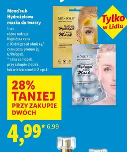 Lidl Mond'sub Hydrożelowa maska do twarzy oferta
