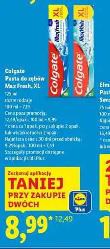 Lidl Pasta do zębów Colgate Max Fresh, XL oferta