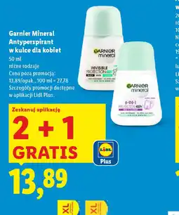 Lidl Garnier Mineral Antyperspirant w kulce dla kobiet oferta