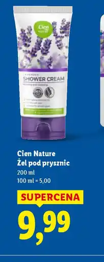Lidl Zel pod prysznic Cien Nature oferta