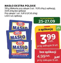 Stokrotka Masło ekstra polskie Mlekovita oferta
