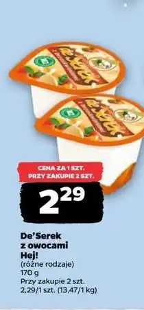 Netto Deser brzoskwiniowy Hej! De Serek oferta