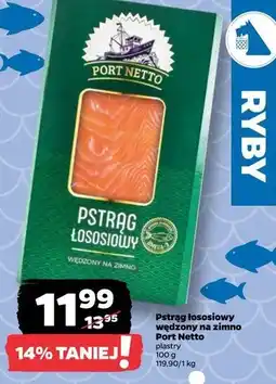 Netto Pstrąg łososiowy wędzony plastry Port Netto oferta