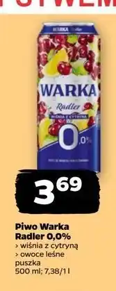 Netto Piwo Warka Radler Owoce Leśne 0% oferta