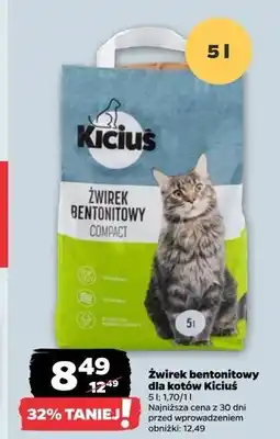 Netto Żwirek bentonitowy compact Kiciuś oferta